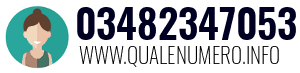 Numero di telefono 03482347053 03482347053