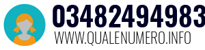 Numero di telefono 03482494983 03482494983