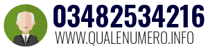 Numero di telefono 03482534216 03482534216
