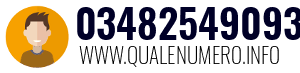 Numero di telefono 03482549093 03482549093