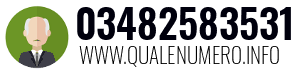 Numero di telefono 03482583531 03482583531