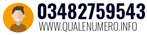 Numero di telefono 03482759543 03482759543