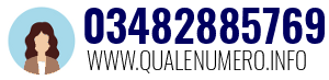 Numero di telefono 03482885769 03482885769