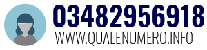 Numero di telefono 03482956918 03482956918