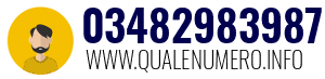 Numero di telefono 03482983987 03482983987