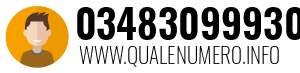 Numero di telefono 03483099930 03483099930
