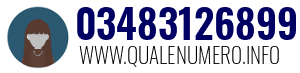 Numero di telefono 03483126899 03483126899