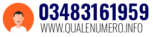 Numero di telefono 03483161959 03483161959