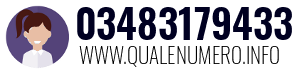 Numero di telefono 03483179433 03483179433