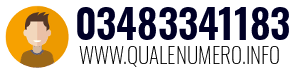 Numero di telefono 03483341183 03483341183