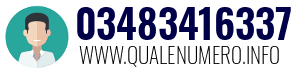 Numero di telefono 03483416337 03483416337