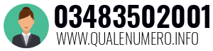 Numero di telefono 03483502001 03483502001