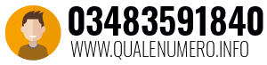 Numero di telefono 03483591840 03483591840