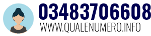 Numero di telefono 03483706608 03483706608