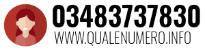 Numero di telefono 03483737830 03483737830