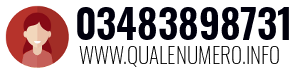 Numero di telefono 03483898731 03483898731