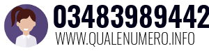 Numero di telefono 03483989442 03483989442