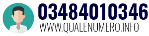 Numero di telefono 03484010346 03484010346