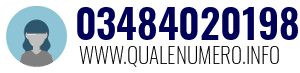 Numero di telefono 03484020198 03484020198