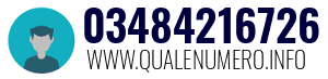 Numero di telefono 03484216726 03484216726