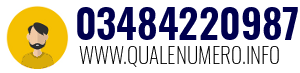 Numero di telefono 03484220987 03484220987