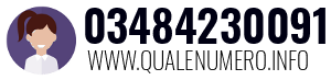 Numero di telefono 03484230091 03484230091