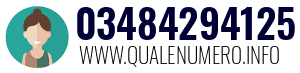 Numero di telefono 03484294125 03484294125