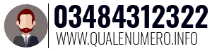 Numero di telefono 03484312322 03484312322