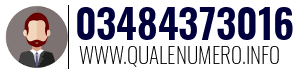 Numero di telefono 03484373016 03484373016