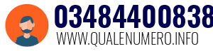 Numero di telefono 03484400838 03484400838
