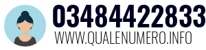 Numero di telefono 03484422833 03484422833