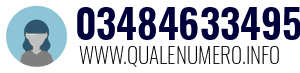 Numero di telefono 03484633495 03484633495