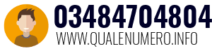 Numero di telefono 03484704804 03484704804