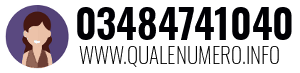 Numero di telefono 03484741040 03484741040