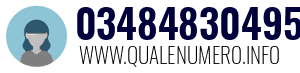 Numero di telefono 03484830495 03484830495