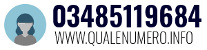Numero di telefono 03485119684 03485119684