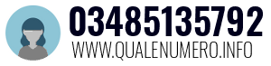 Numero di telefono 03485135792 03485135792