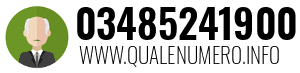 Numero di telefono 03485241900 03485241900