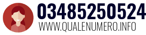 Numero di telefono 03485250524 03485250524