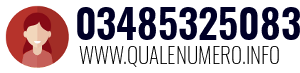 Numero di telefono 03485325083 03485325083