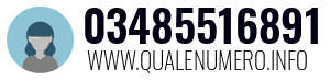 Numero di telefono 03485516891 03485516891