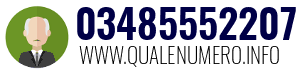 Numero di telefono 03485552207 03485552207