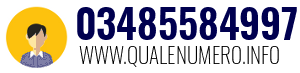 Numero di telefono 03485584997 03485584997