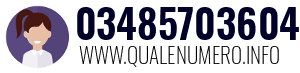 Numero di telefono 03485703604 03485703604