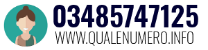 Numero di telefono 03485747125 03485747125