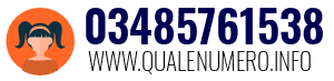 Numero di telefono 03485761538 03485761538