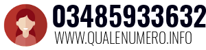 Numero di telefono 03485933632 03485933632