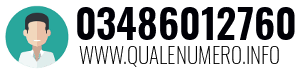 Numero di telefono 03486012760 03486012760