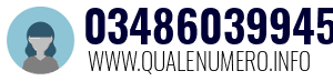 Numero di telefono 03486039945 03486039945