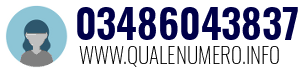 Numero di telefono 03486043837 03486043837